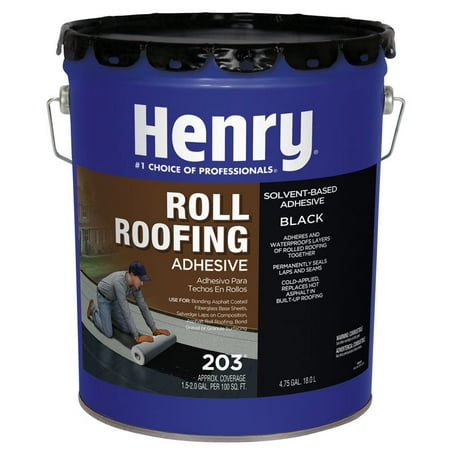 Henry Smooth Black Asphalt Cold-Ap Roof And Lap Adhesive 4-3/4 gal