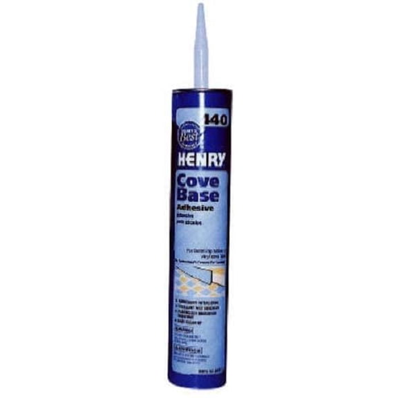 Henry Cove Base Adhesive 440 - Easy Clean - 8 Tubes, 30 oz