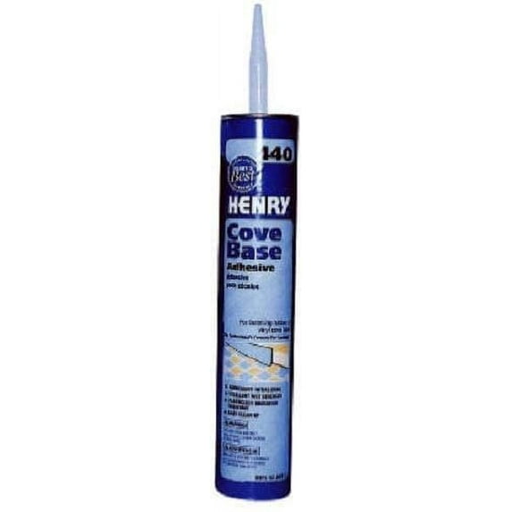 Henry Cove Base Adhesive 440 - Easy Clean - 8 Tubes, 30 oz