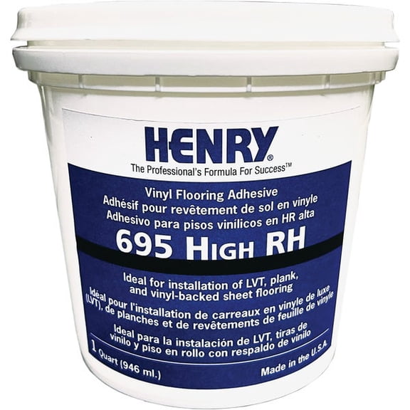 Henry 695 High RH Vinyl Floor Adhesive 1 Qt.