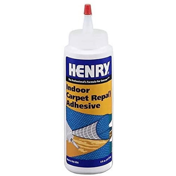 Henry Adhesives Indoor Carpet Repair Adhesive - Easy to Clean - 6 Oz Bottle
