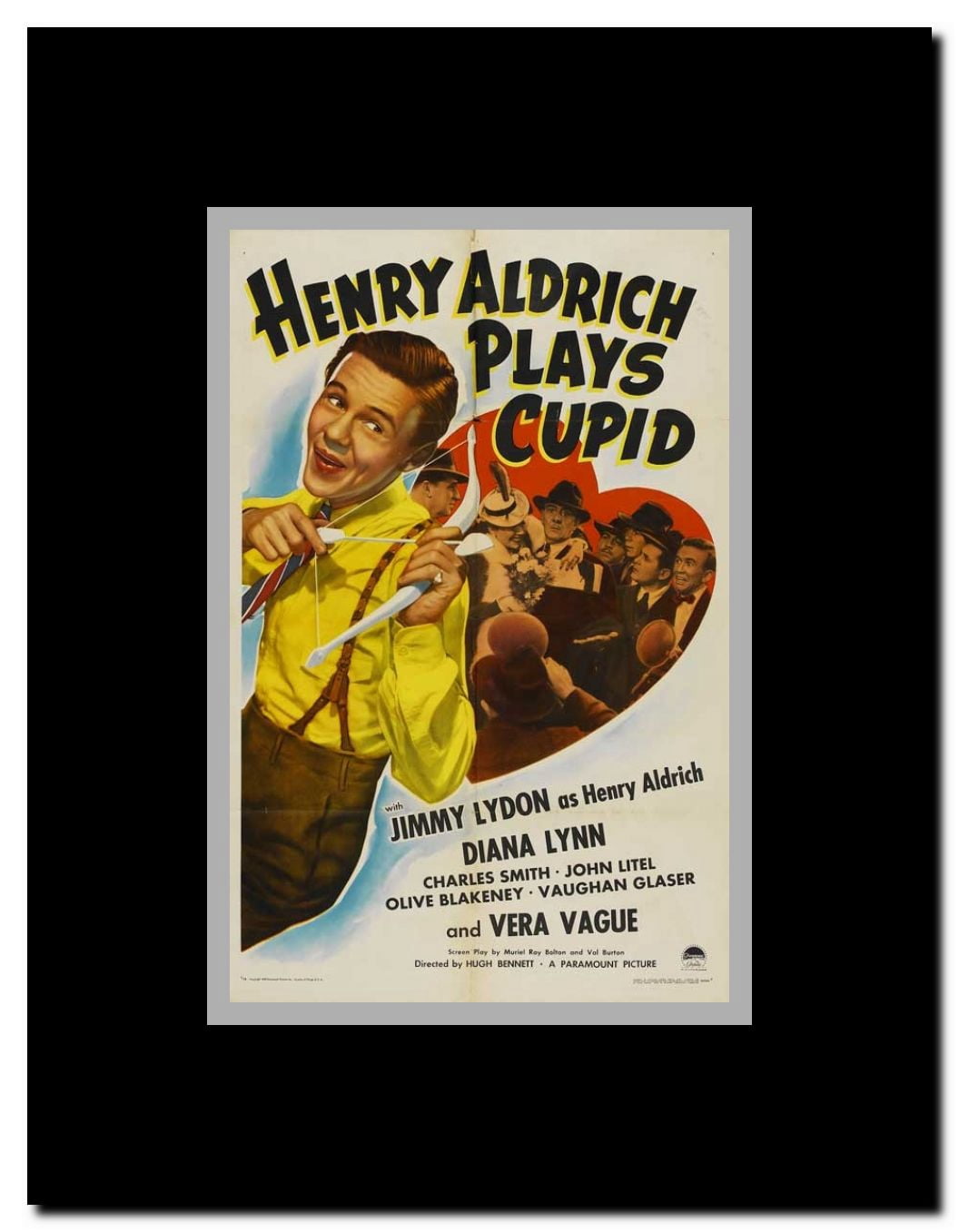 Henry Aldrich Plays Cupid Framed Movie Poster