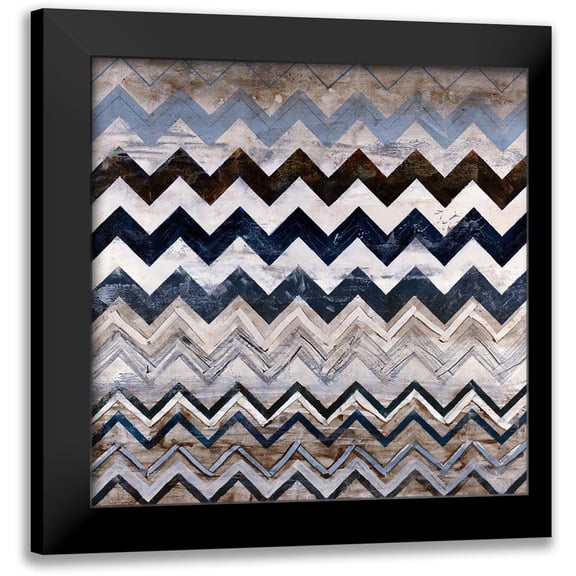 Henry, Alexys 12x12 Black Modern Framed Museum Art Print Titled - Zig Zag IV