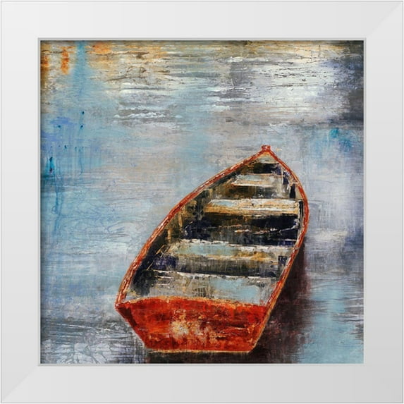 Henry, Alexys 20x20 White Modern Wood Framed Museum Art Print Titled - The Row Boat