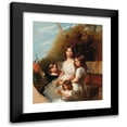 thumbnail image 1 of Henry Barraud 12x14 Black Modern Framed Museum Art Print Titled - Group Portrait of Four Children in a Landscape, 1 of 5