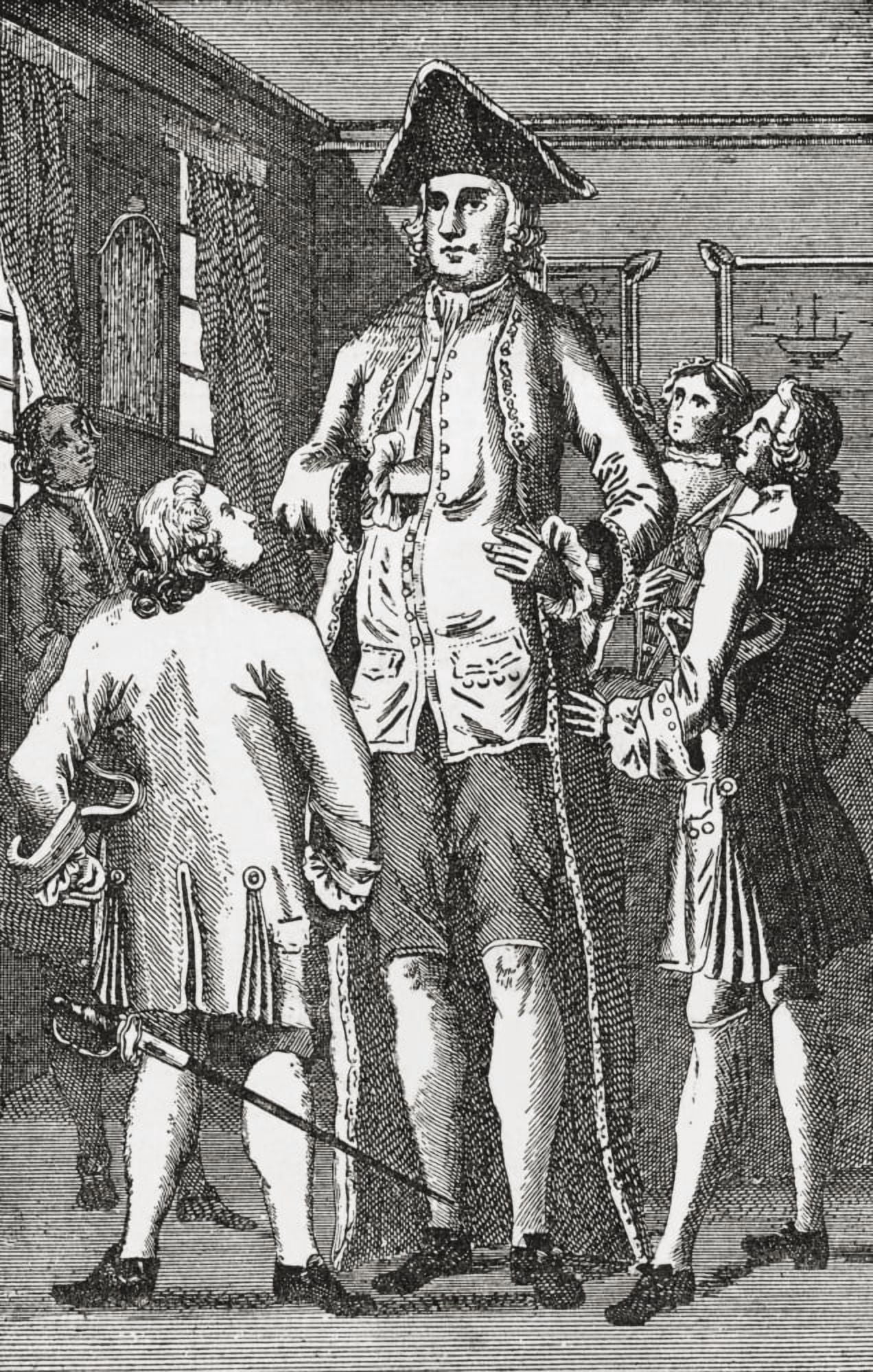 Henry Blacker 1724 - Aka The British Giant From The Strand Magazine Published 1894 Canvas Art - Ken Welsh Design Pics (12 x 19)