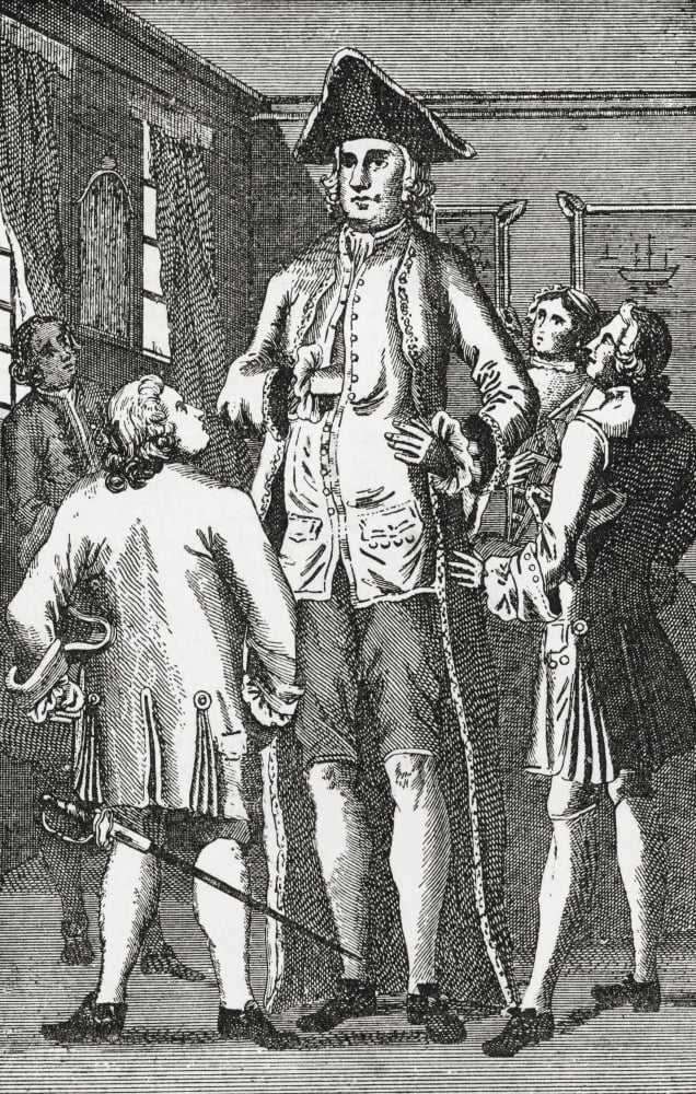 Henry Blacker 1724 - Aka The British Giant From The Strand Magazine Published 1894 Canvas Art - Ken Welsh Design Pics (24 x 38)