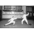 thumbnail image 1 of Henry Breckenridge and Hassanieu Bey Fence their way against one another in sporting competition Poster Print by unknown (18 x 24), 1 of 1