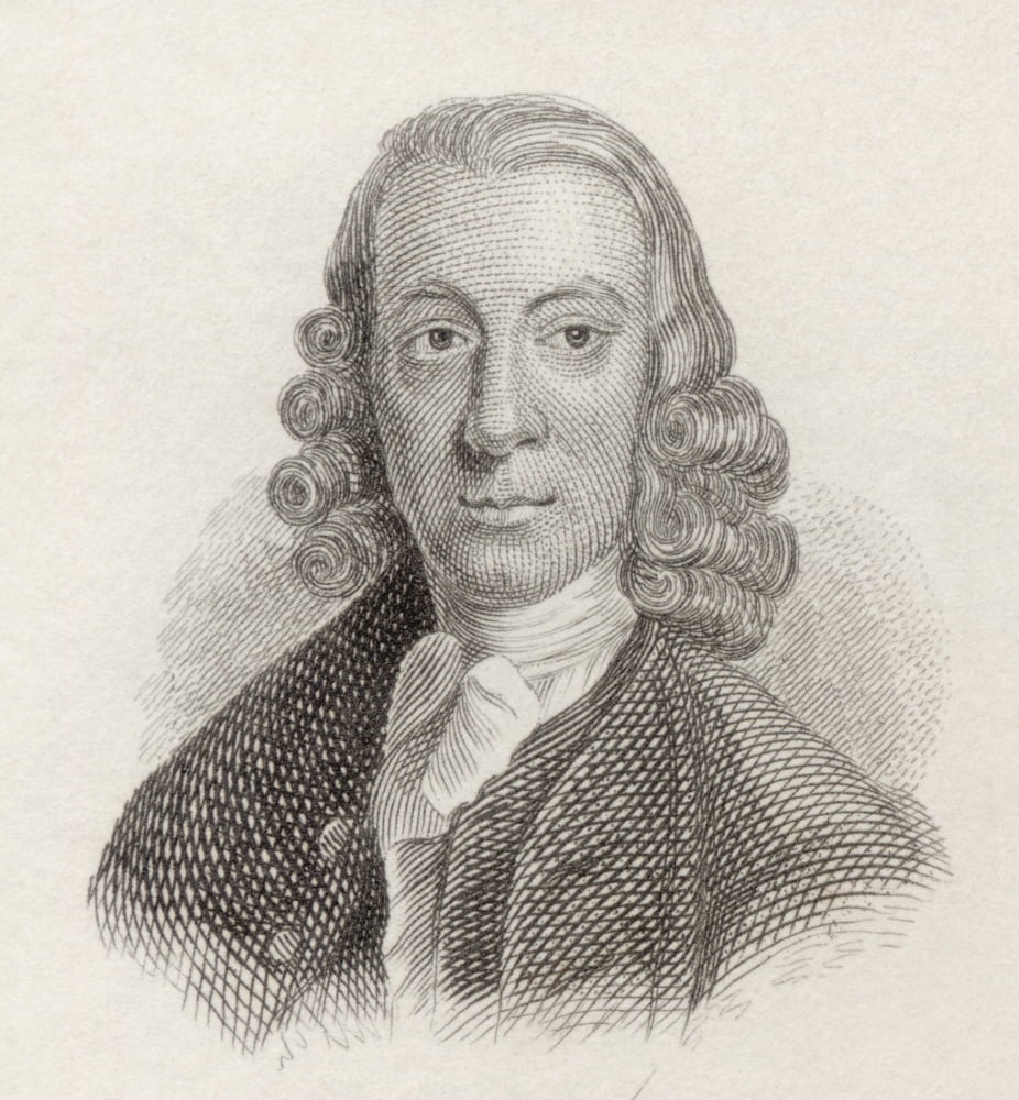 Henry Brooke 1703 To 1783 Irish Novelist And Dramatist From Crabbs Historical Dictionary Published 1825 Canvas Art - Ken Welsh Design Pics (28 x 30)