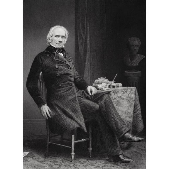 Henry Clay 1777 To 1852 American Politician From Painting by Alonzo Chappel Poster Print - 12 x 17