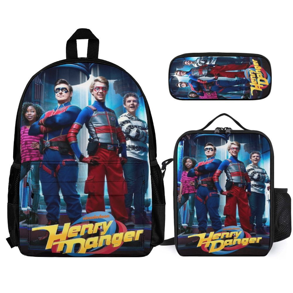 Lroiutian Corduroy 3-Piece Backpack Set For Girls Boys School - View #7