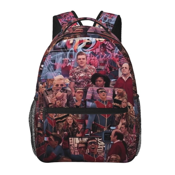 Henry Danger Backpacks Cute Cartoon Casual School Laptop Bag, College Students Bookbag Computer Bag for Travel Hiking Work