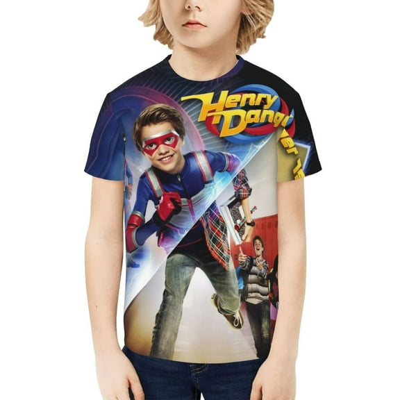 Henry Danger Boys Girls Teens T Shirt Graphic Print Casual Short Sleeve Funny Top Tees Shirt for Youth Kids