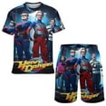 thumbnail image 1 of Henry Danger Boys Short Sleeve T-Shirt And Shorts Outfit Set Activewear Mesh Short Set for Kids, 1 of 7
