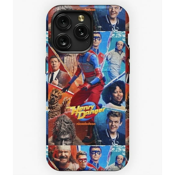 Henry Danger Captain Man Nickelodeon TV Show Superhero Logo A210 Protective Case for iPhone 17 16 15 14 13 12 11 Pro Max