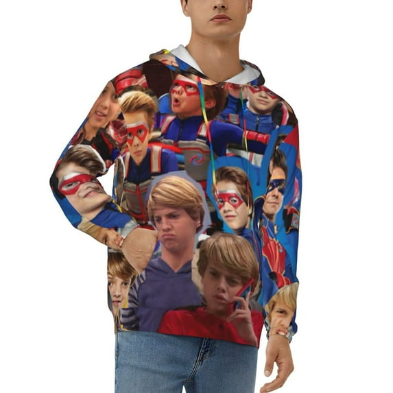 Henry Danger Character Men's Hoodies Sweatshirt Novelty 3D Print Pullover Hoody Daily Hooded