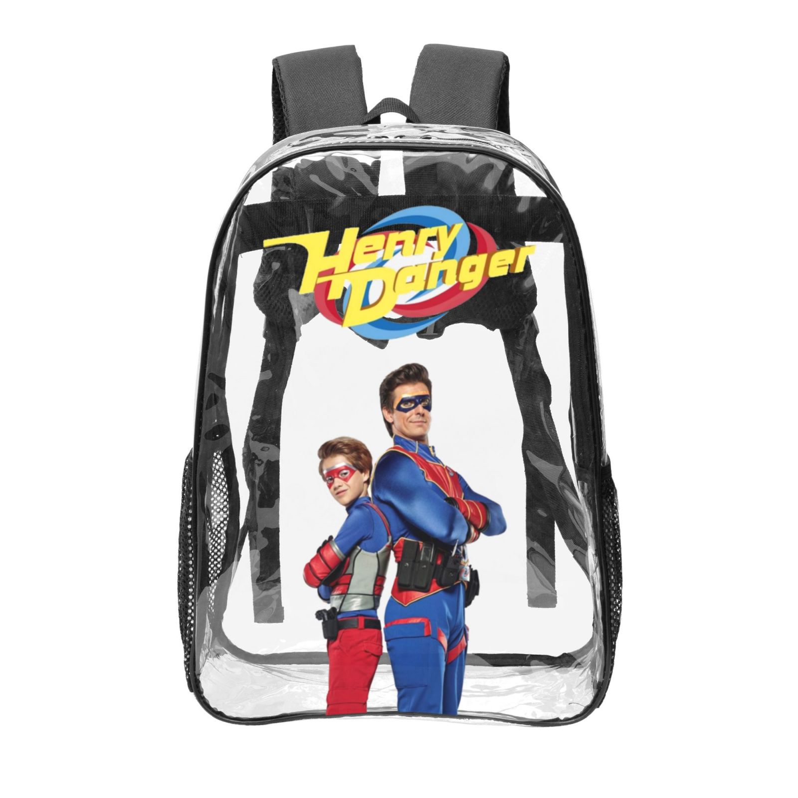2 pezzi Heavy Duty Clear Bag PVC Impermeabile Trasparente