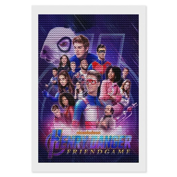 Henry Danger Diamond Art Kits for Adults Diamond Art Gem Art Painting Full Drill Round Art Gem Painting Kit for Home Wall Decor