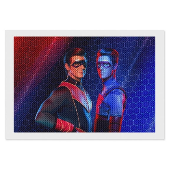 Henry Danger Diamond Art Kits for Adults Diamond Art Gem Art Painting Full Drill Round Art Gem Painting Kit for Home Wall Decor