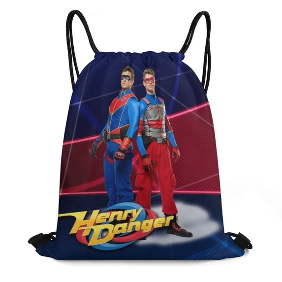 Henry Danger Drawstring Bag Gym Bag Water Resistant Sackpack Sports Beach Backpack for Men Women