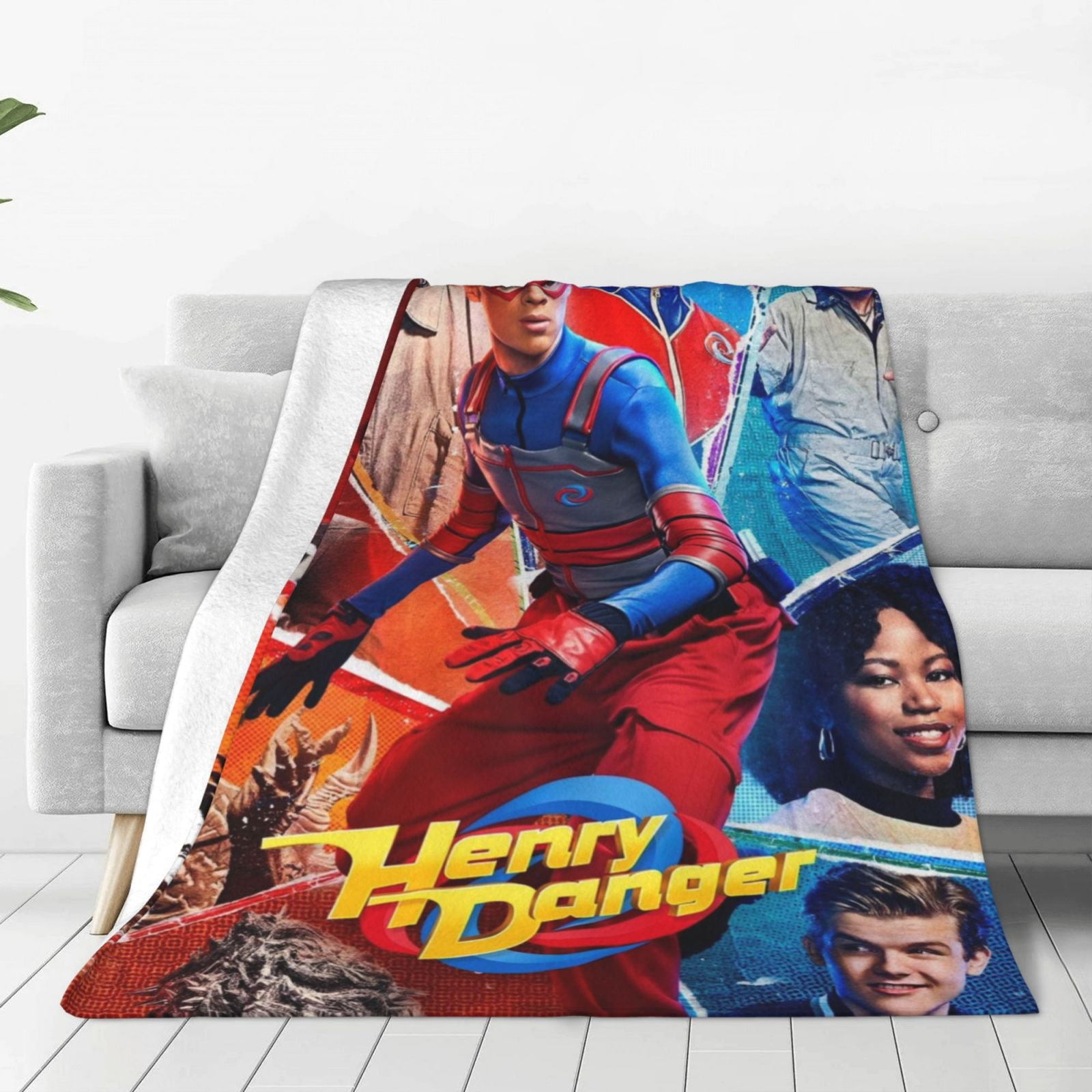 Henry Danger Flannel Blanket Cozy Ultra Soft Micro Fleece Throw Blanket 50 x40 For Sofa Couch Bed Office Travel
