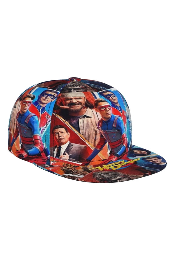 Henry Danger Flat Brim Bill Baseball Cap Adjustable Hat Hip Hop Caps for Dad Kids Men Women