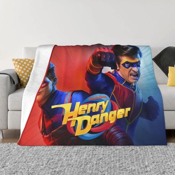 Henry Danger Fleece Blanket Super Soft Cozy Throw Blanket Fuzzy Comfy Flannel Blanket Warm Plush Blankets And Throws For Couch, Sofa, Bed 50"X40"
