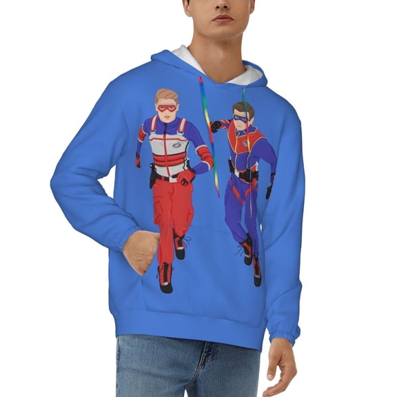 Henry Danger Men's Hoodie Novelty Pattern Long Sleeve Unisex Pullover Hoodies Casual Hooded Sweatshirt with Pocket