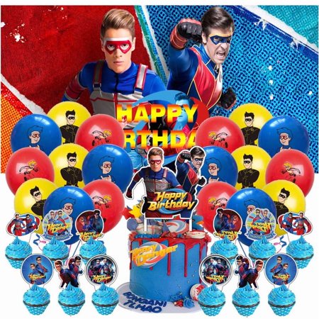 Henry Danger Party Supplies Latex Balloons Decor Banner Backdrop Kit Birthday Decorations