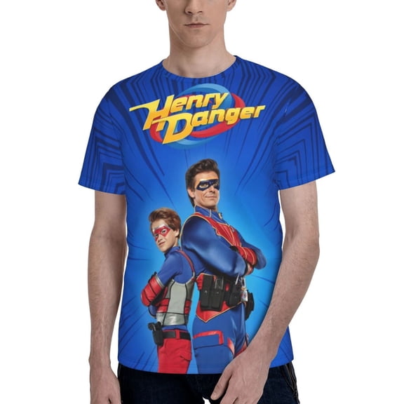 Henry Danger T Shirt For Men Women, Graphic Print Casual Unisex Short Sleeve Summer Funny Top Tees Shirt