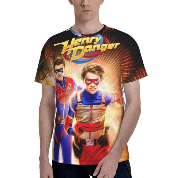 Henry Danger T Shirt For Men Women, Graphic Print Casual Unisex Short Sleeve Summer Funny Top Tees Shirt