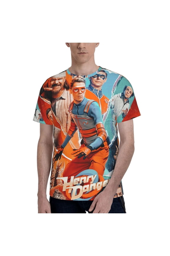 Henry Danger T Shirt For Men Women, Graphic Print Casual Unisex Short Sleeve Summer Funny Top Tees Shirt