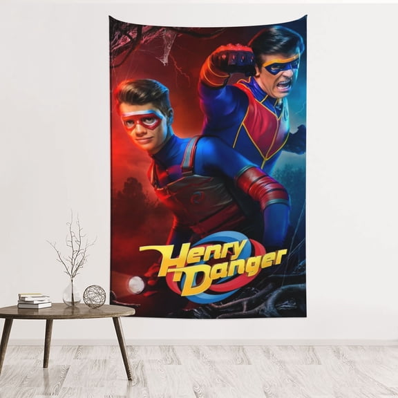 Henry Danger Wall Tapestry Poster for Bedroom Aesthetics Room Decor Flag Wall Hanging for Teen Girls Men Dorm Living Room (60''x40'')