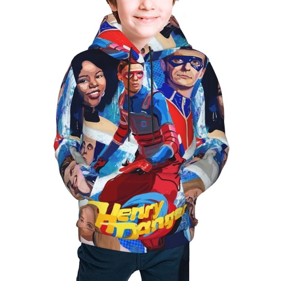 Youth Cartoon Hoodie Fashion Long Sleeve Kids Pullover Coat Casual Hoody Hooded Sweatshirts for Boys Girls