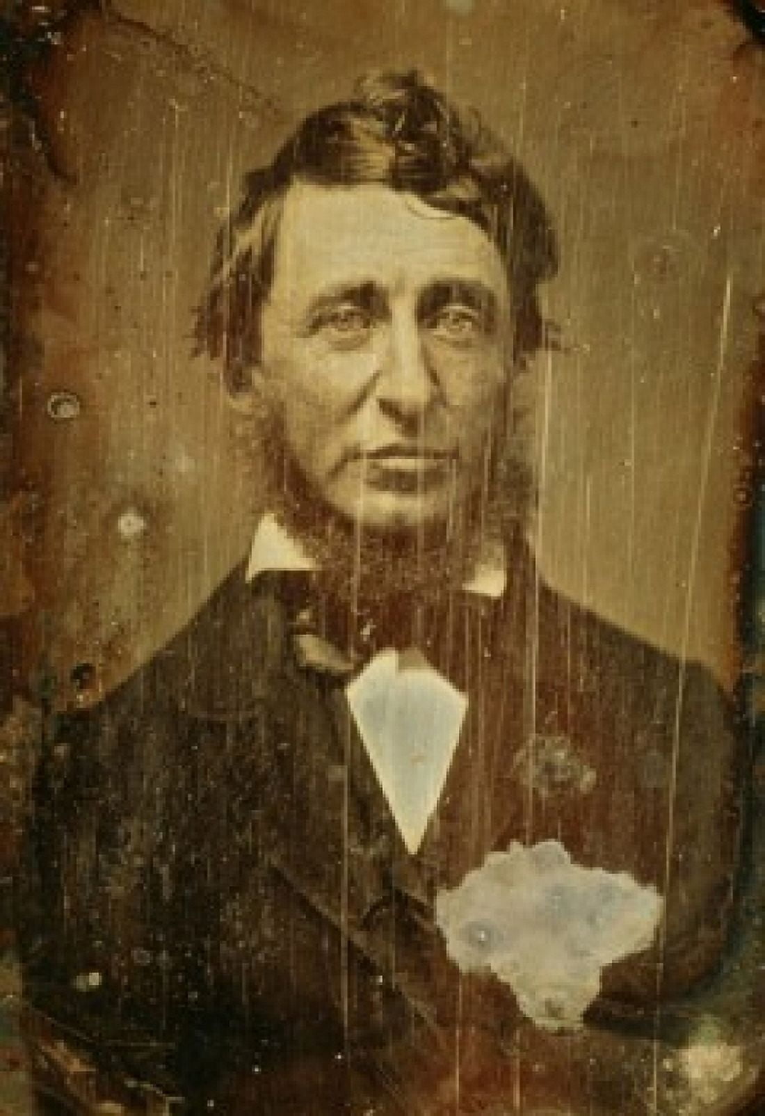 Henry David Thoreau Benjamin D Maxhan (19th C American) Daguerreotype National Gallery of Art Washington DC USA Canvas Art - Benjamin D Maxhan (24 x 36)