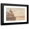 thumbnail image 1 of Henry Edridge 18x14 Black Modern Framed Museum Art Print Titled - The Conciergerie, Paris (ca. 1818), 1 of 5