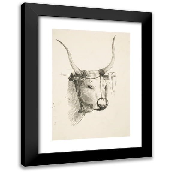 Henry Ericsson 11x14 Black Modern Framed Museum Art Print Titled - Bull's Head