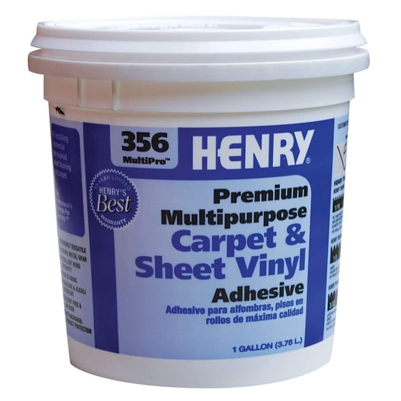Henry Floor Adhesive - 1 Gal Can - Pack of 2 Residential Use, Standard Application