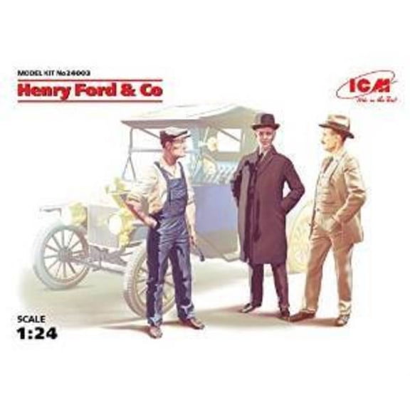 Henry Ford & Co, 3 Figures 1/24 ICM 24003 *****New**** Free Shipping//