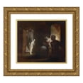 thumbnail image 1 of Henry Fuseli 14x12 Gold Ornate Wood Frame and Double Matted Museum Art Print Titled - Undine Enters the House of the Fisherman and His Wife (1821), 1 of 4