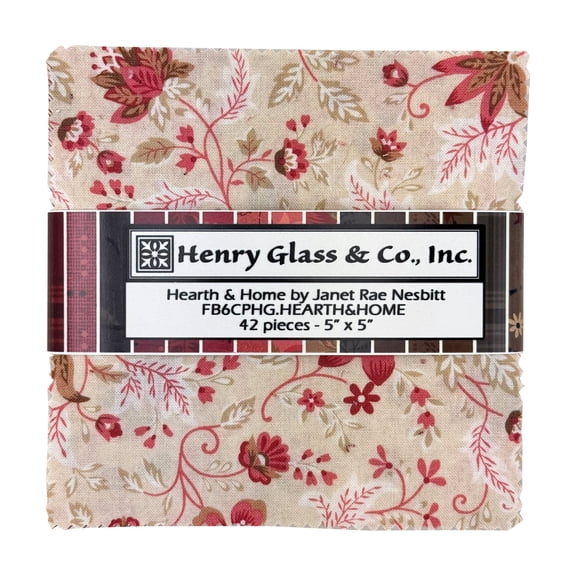 Henry Glass - Hearth & Home 5x5 Squares by Janet Nesbitt 42 pcs