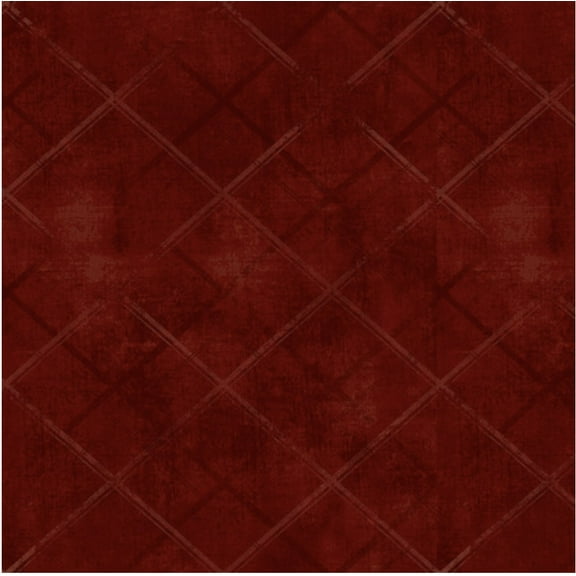 Henry Glass One Sister Basics Distressed Plaid Dk Red Cotton Fabric By The Yard