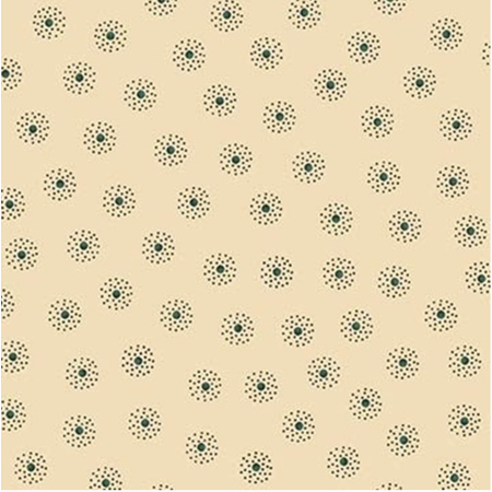 Henry Glass Right as Rain Polka Dot Clusters Cream Fabric By Yard