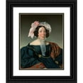 thumbnail image 1 of Henry Guillaume Schlesinger 20x24 Black Ornate Framed Double Matted Museum Art Print Titled: Half -Length Portrait of a Viennese Citizen Woman (1836), 1 of 5