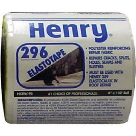 Henry HE296195 Repair Fabric Polyester 4" X 150' — Residential Use, Standard Application