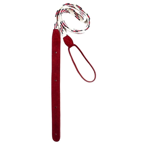 Henry Heller 3/8" Woven Peruvian Cotton Ukulele Strap | Red/White/Black