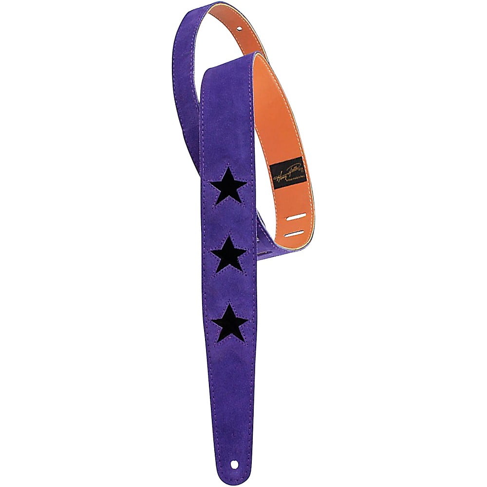 Henry Heller Star Series Suede Guitar Strap Purple