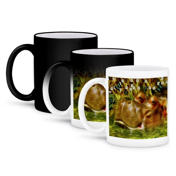 3dRose, Henry Hippo, 11oz Magic Transforming Mug
