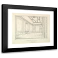 thumbnail image 1 of Henry Hodge 24x20 Black Modern Framed Museum Art Print Titled - Harcourt House Cavendish Square, the Dining Room (1880), 1 of 5