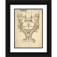 thumbnail image 1 of Henry Holland 18x24 Black Ornate Framed Double Matted Museum Art Print Titled: Candelabrum in the Form of an Urn Clasped by Carytides and Candle Branches (1760-1806), 1 of 5